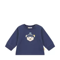 Bluzy dla dziewczynek - Steiff Bluza dziecięca chłopięca jednokolorowa, Crown Blue, 80 - miniaturka - grafika 1