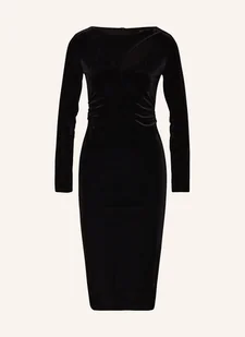 Armani Exchange Sukienka Z Aksamitu Z Wycięciem schwarz - Sukienki - miniaturka - grafika 1