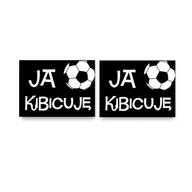 Wesele i ślub - Naklejki na buty Ja kibicuję - 2 szt. - miniaturka - grafika 1