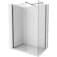 Ścianki i drzwi prysznicowe - Mexen Kioto-X ścianka prysznicowa Walk-in 110 x 80 cm, transparent 10 mm, czarna - 800-110-202-70-00-080-X - miniaturka - grafika 1
