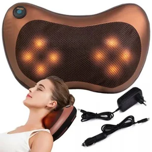 PODUSZKA MASUJĄCA SHIATSU MASAŻER DO MASAŻU KARKU PLECÓW CIAŁA GRZEJĄCY - Masażery PODUSZKA MASUJĄCA SHIATSU MASAŻER DO MASAŻU KARKU PLECÓW CIAŁA GRZEJĄCY - Masażery - miniaturka - grafika 1