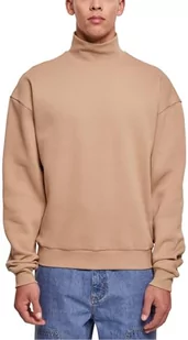 Urban Classics Męska bluza High Rib Neck Crew, Ciepły piasek, S - Bluzy męskie - miniaturka - grafika 1
