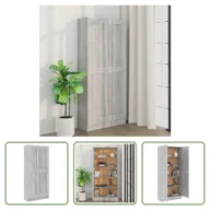 Szafki łazienkowe - The Living Store Szafka łazienkowa szara Sonoma 82,5x30,5x185,5 cm Materiał drewnopochodny - miniaturka - grafika 1