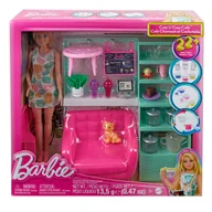 Lalki dla dziewczynek - Barbie Relaks w kafejce Zestaw + lalka Hkt94 Mattel - miniaturka - grafika 1