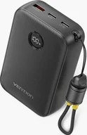Powerbanki - Vention 20000mAh 2 x USB-C 1x USB-A z wyświetlaczem 22.5W czarny - miniaturka - grafika 1