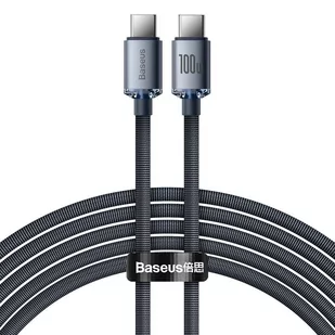 Baseus Crystal Shine Series kabel przewód USB do szybkiego ładowania i transferu danych USB Typ C - USB Typ C 100W 1,2m fioletowy (CAJY000605) CAJY000701 - Kable USB - miniaturka - grafika 2