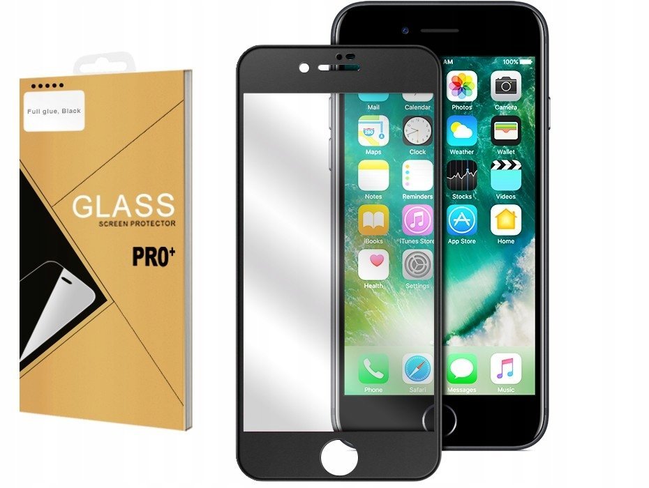 Szkło HARTOWANE FULL GLUE 5D SZYBA do Iphone 7 8