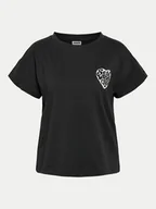 Koszulki i topy damskie - Noisy May T-Shirt Gaby 27032954 Czarny Regular Fit - miniaturka - grafika 1