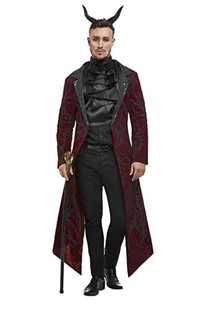 Smiffys 63048L Deluxe kostium diabelski, dla dorosłych, czerwony, L - rozmiar 12-44" - Moda i Uroda OUTLET - miniaturka - grafika 1