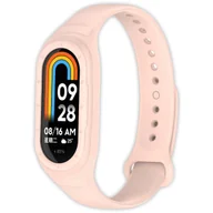 Akcesoria do smartwatchy - Opaska pasek + etui 2w1 Vanfone do Xiaomi Mi Smart Band 8/9, pudrowy róż - miniaturka - grafika 1