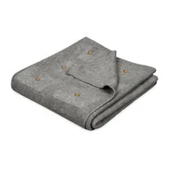 Koce i narzuty dla dzieci - BabyMatex Kocyk bambusowy 80x100 Accent szary - miniaturka - grafika 1