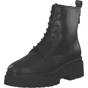 Botki damskie - Tamaris Damskie sztyblety Lace Boot Flat 1-25268-45, czarne, rozmiar 38 EU, czarny, 38 EU - miniaturka - grafika 1