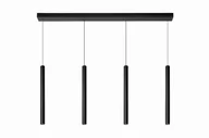 Lampy sufitowe - Lucide LORENZ Czarna LED ściemnialna 4x4W 3000K Lampa wisząca 74403/04/30 - miniaturka - grafika 1