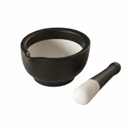 Pozostałe akcesoria kuchenne - Moździerz z tłuczkiem, porcelana, śred. 11,5 cm LU-00210152 - miniaturka - grafika 1