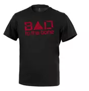 Odzież taktyczna i umundurowanie - T-Shirt Helikon-Tex Bad to the Bone czarny - miniaturka - grafika 1