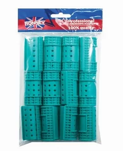 Ronney Ronney Wałki magnetyczne 32/65 mm zielone Hollow Magnetic Rollers RA 00029 250 ml - Pozostałe akcesoria fryzjerskie - miniaturka - grafika 1