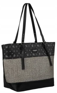 Duża shopperka damska na regulowanych uchwytach - David Jones - Torebki damskie - miniaturka - grafika 1