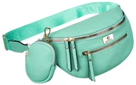 Nerki - Saszetka nerka ROVICKY damska na ramię biodrówka miejska torebka miętowa - miniaturka - grafika 1