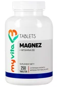 Witaminy i minerały - MYVITA Magnez + Witamina B6 250tab - miniaturka - grafika 1
