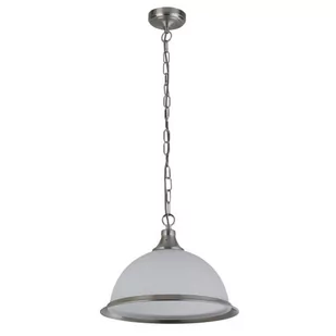 Searchlight Lampa wisząca American Diner srebrna satyna 1-pkt. - Lampy sufitowe - miniaturka - grafika 1