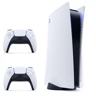 SONY PlayStation 5 + Kontroler DualSense Biały - Konsole Playstation - miniaturka - grafika 1