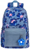 Plecaki - Plecak Młodzieżowy Oxford Bloom – Niebieski 2 Komory Mieści A4 26L - miniaturka - grafika 1