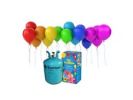 Balony i akcesoria - BALLOON TIME Zestaw do samodzielnego napełniania 30 balonów helem - butla + balony + wstążki. BUTLAHEL30PLUS - miniaturka - grafika 1