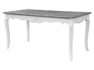 Stoły - Vintage LivinHill LIVINHILL STÓŁ RIMINI WHITE 026 KUCHNIA/JADALNIA/SALON RETRO BIAŁY 80x160 RI026W - miniaturka - grafika 1