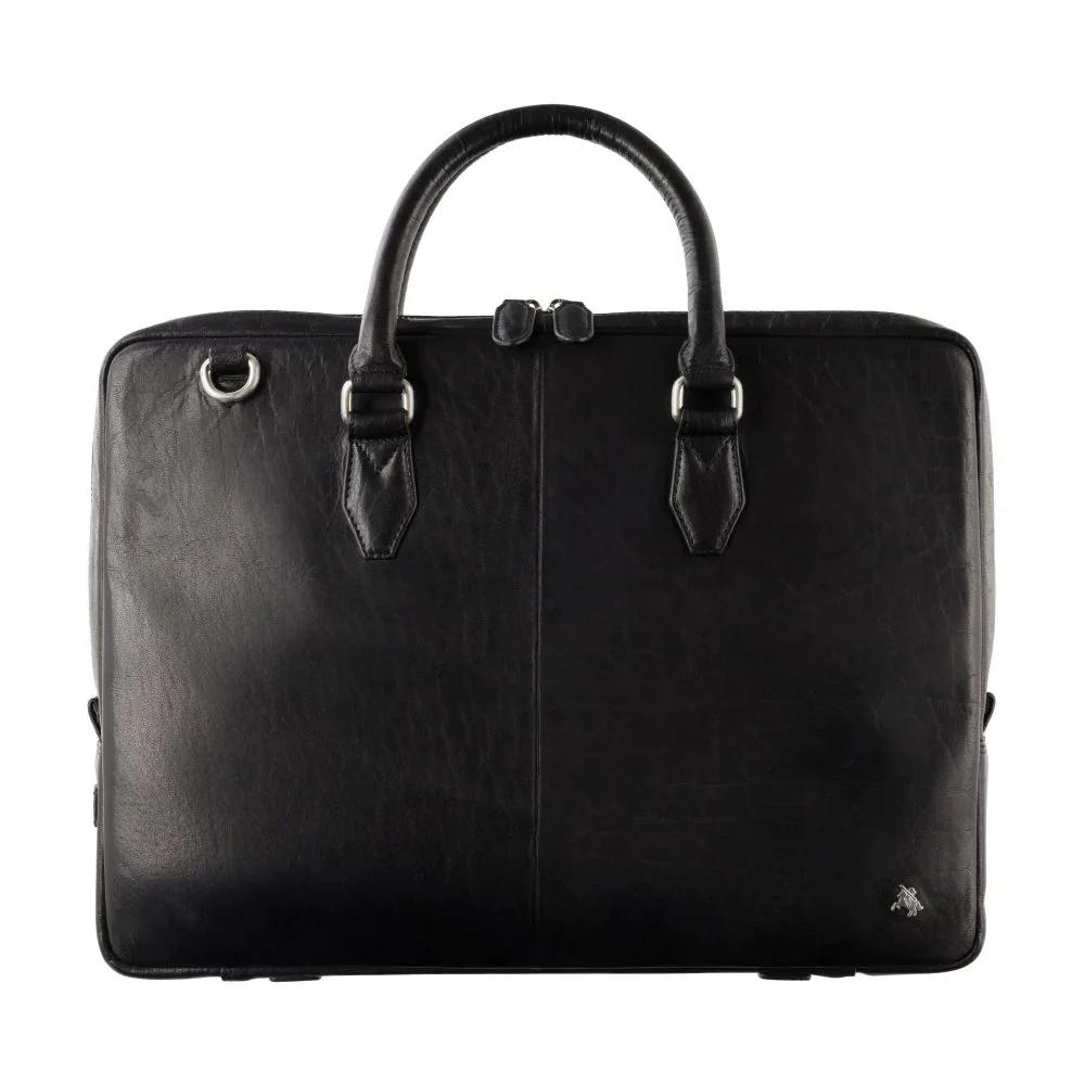 Cienka torba na laptop ze skóry licowej Visconti ML-50