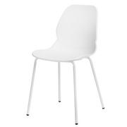 Krzesła - D2.Design Krzesło Layer 4 białe 150252 - miniaturka - grafika 1