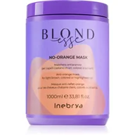 Maski do włosów - Inebrya Blondesse No-Orange Mask maska do włosów jasnobrązowych farbowanych i rozjaśnianych 1000ml - miniaturka - grafika 1