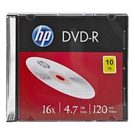 Nośniki danych - HP DVD-R, DME00085-3, 4.7GB, 16x, slim case, 10-pack, bez możliwości nadruku, 12cm, 69314, do archiwizacji danych - miniaturka - grafika 1