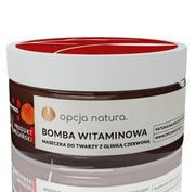 Maseczki do twarzy - Opcja.natura Opcja.natura Bomba Witaminowa Maseczka do Twarzy z Glinką Czerwoną 100 ml 2F32-12579 - miniaturka - grafika 1