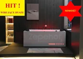 Wanny z hydromasażem - Zepehof Wirujące dysze Wanna z hydromasażem EB-876 prostokątna 170cmx120cmx64cm Wodospad LED x 2+Ambiente z podgrzewaczem+pilot - miniaturka - grafika 1
