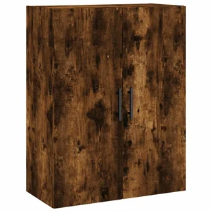 Witrynka przydymiony dąb 69,5x34x180 cm materiał drewnopochodny Lumarko! - Witryny - miniaturka - grafika 6