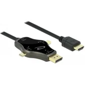 Akcesoria do monitorów - Delock Kabel 3w1 USB C+ Mini DisplayPort - miniaturka - grafika 1