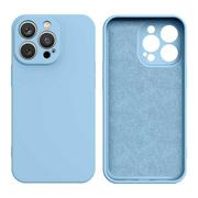 Etui i futerały do telefonów - Hurtel Silicone case etui iPhone 14 Pro Max silikonowy pokrowiec jasnoniebieskie - miniaturka - grafika 1