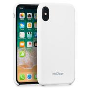 Etui i futerały do telefonów - moVear Etui silikon iPhone X moVear silkyCase białe A0IPXCSC0GYCWH - miniaturka - grafika 1