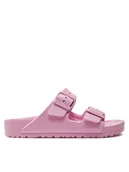 Klapki i japonki damskie - Birkenstock Klapki Arizona 1027355 Różowy - miniaturka - grafika 1