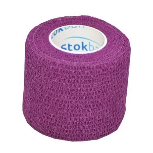 StokBan, Bandaż elastyczny samoprzylepny, Fioletowy, 5 x450 cm - Apteczki i materiały opatrunkowe - miniaturka - grafika 1