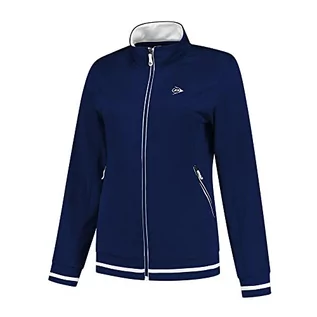 Kurtki i płaszcze dla dziewczynek - Dunlop Girl's Club Girls Knitted Jacket Tennis Shirt, granatowy, 164, grantowy, 164 cm - grafika 1