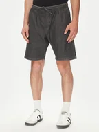 Spodenki męskie - Jack&Jones Szorty jeansowe Tony 12270251 Czarny Relaxed Fit - miniaturka - grafika 1