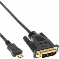 Kable - InLine Kabel Mini-HDMI DVI-D M/M Czarny 3m 17473P - miniaturka - grafika 1