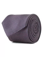 Krawaty i muchy męskie - Andrew James - Krawat jedwabny męski, niebieski|różowy - miniaturka - grafika 1