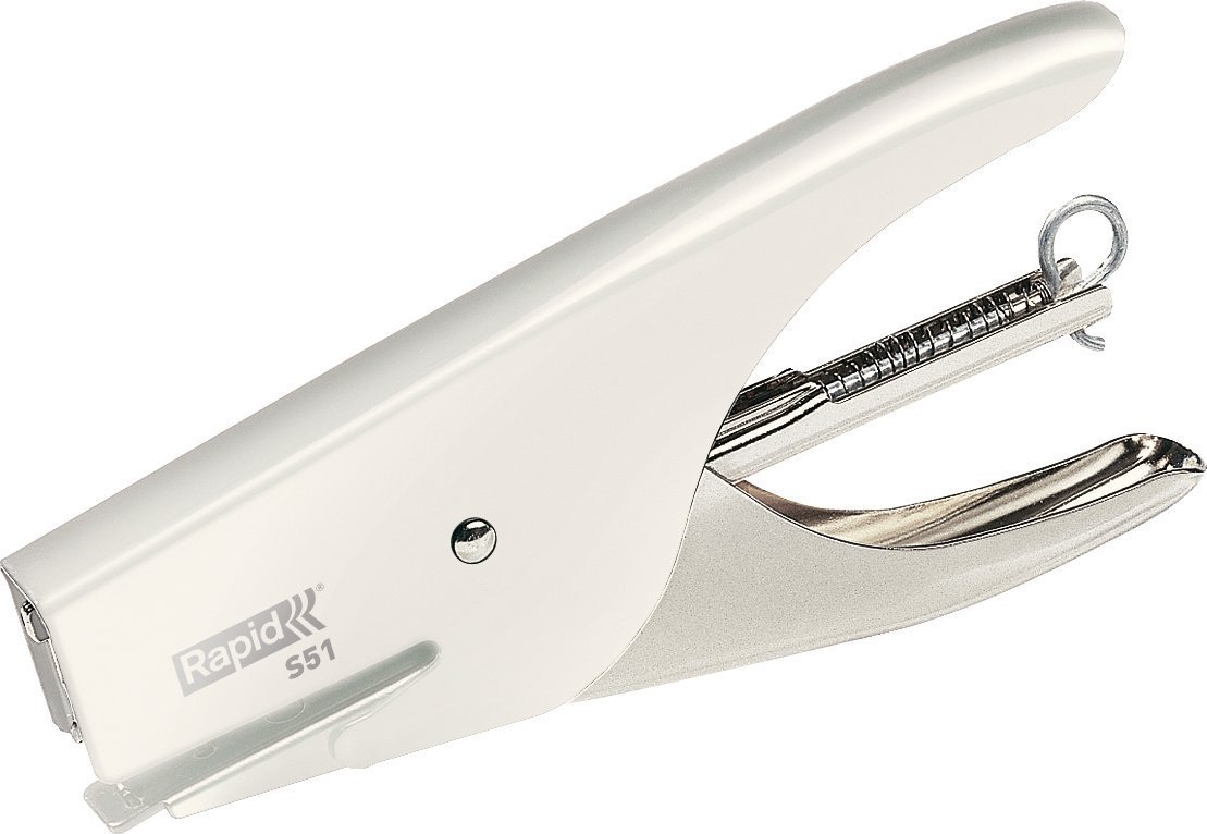 Rapid Retro Classic S51, 15 sheets, Stainless steel, White, Standard clinch, 21/4, Metal, 80 g/m²