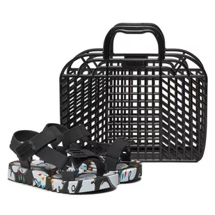 Sandały Melissa Mini Melissa Playtime Inf 35691 Black/Blue AU887 - Buty dla dziewczynek - miniaturka - grafika 1