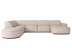 Sofa modułowa w kształcie V California narożnik tkanina Cruse beżowy lewy - Narożniki - miniaturka - grafika 1