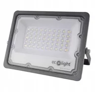 Lampy pozostałe - Halogen Naświetlacz Led Zimny 50W 6500K 5000LM Czarny Ecolight IP65 - miniaturka - grafika 1