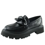 Mokasyny damskie - Mokasyny damskie BIG STAR LL274580 czarne - miniaturka - grafika 1