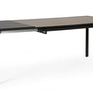 Stoły - Stół rozkładany Briva szaro-czarny 160-220x90 - miniaturka - grafika 1